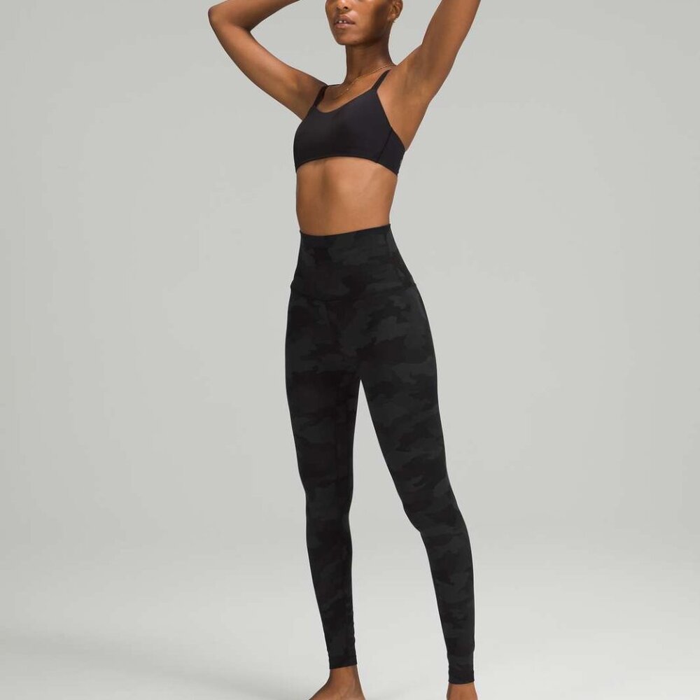 Lululemon Align Super High-Rise Pant 28" Heritage 365 Camo Deep Coal Multi
